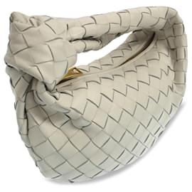 Bottega Veneta-Bottega Veneta Blanco Mini Intrecciato Jodie-Blanco,Crudo