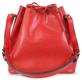 Louis Vuitton-Louis Vuitton Red Epi Petit Noe-Roja