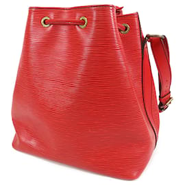 Louis Vuitton-Louis Vuitton Red Epi Petit Noe-Roja