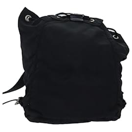 Prada-Mochila PRADA Nylon Negro Autenticación 74966-Negro