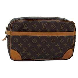 Louis Vuitton-Bolso de mano LOUIS VUITTON con monograma Compiegne 28 M51845 LV Auth 75021-Monograma