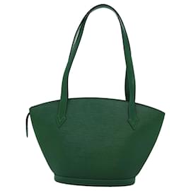 Louis Vuitton-LOUIS VUITTON Bolso largo Epi Saint Jacques Poignees Verde M52334 LV Auth 72244-Verde