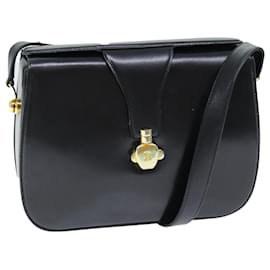 Bally-BALLY Sac Bandoulière Cuir Noir Auth 75138-Noir