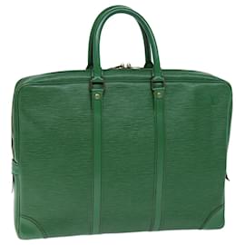 Louis Vuitton-LOUIS VUITTON Epi Porte Documents Voyage Business Bag Green M54474 LV Auth 74522-Green