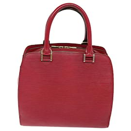 Louis Vuitton-Bolso de mano LOUIS VUITTON Epi Pont Neuf Rojo M52057 LV Auth 74524-Roja