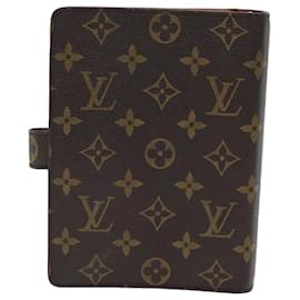 Louis Vuitton-LOUIS VUITTON Monogram Agenda MM Day Planner Cover R20105 LV Auth 72237-Monogram