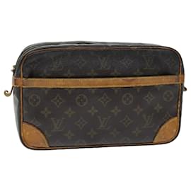 Louis Vuitton-LOUIS VUITTON Monogram Compiegne 28 Clutch Bag M51845 LV Auth 73935-Monogram