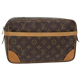 Louis Vuitton-LOUIS VUITTON Monogram Compiegne 28 Clutch Bag M51845 LV Auth 74119-Monogram