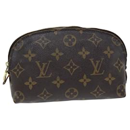 Louis Vuitton-Bolsa cosmética LOUIS VUITTON Monogram Pochette PM M47515 Autenticação de LV 73929-Monograma