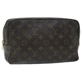 Louis Vuitton-LOUIS VUITTON Monogram Trousse Toilette 28 Clutch Bag M47522 LV Auth mr162-Monogram