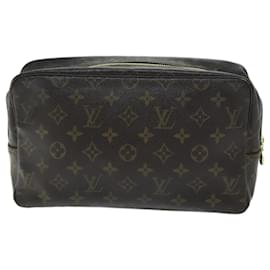 Louis Vuitton-LOUIS VUITTON Monogram Trousse Toilette 28 Clutch Bag M47522 LV Auth mr162-Monogram