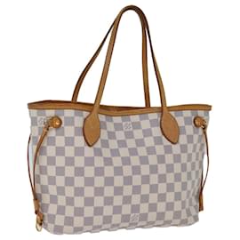 Louis Vuitton-Bolso tote LOUIS VUITTON Damier Azur Neverfull PM N41362 LV Auth 74750-Otro