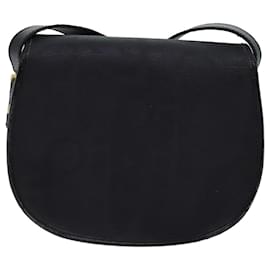 Christian Dior-Christian Dior Bolso De Hombro Cuero Negro Auth yk12454-Negro