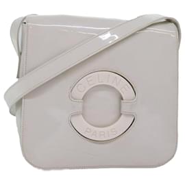 Céline-CELINE Shoulder Bag Enamel White Auth bs14161-White