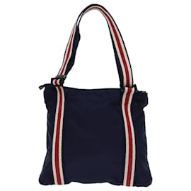 Gucci-GUCCI Shoulder Bag Nylon Navy Red 189662 Auth bs14293-Red,Navy blue