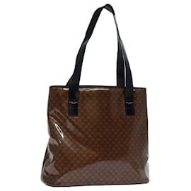 Céline-CELINE Sac cabas en toile Macadam Marron Auth bs14321-Marron