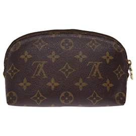 Louis Vuitton-Bolsa cosmética LOUIS VUITTON Monogram Pochette PM M47515 Auth bs14145-Monograma