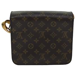 Louis Vuitton-LOUIS VUITTON Monogramm Cartouchiere MM Umhängetasche M51253 LV Auth mr190-Monogramm