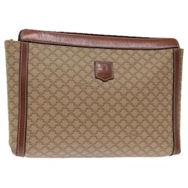 Céline-CELINE Clutch aus Macadam-Canvas Beige Auth bs14111-Beige