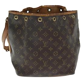 Louis Vuitton-LOUIS VUITTON Monogramm Petit Noe Umhängetasche M.42226 LV Auth 74343-Monogramm