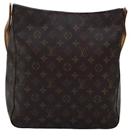 Louis Vuitton-LOUIS VUITTON Monogram Looping GM Shoulder Bag M51145 LV Auth 75066-Monogram