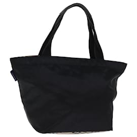 Autre Marque-Burberrys Nova Check Blue Label Sac à main Nylon Noir Auth bs14212-Noir