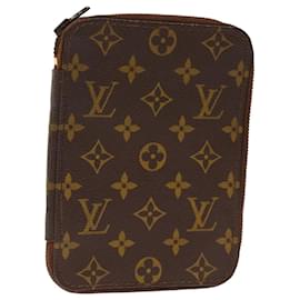 Louis Vuitton-LOUIS VUITTON Monogramm-Reisepasshülle LV Auth 74332-Monogramm