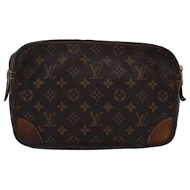 Louis Vuitton-LOUIS VUITTON Monogram Compiegne 28 Clutch Bag M51845 LV Auth 74303-Monogram