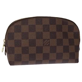 Louis Vuitton-LOUIS VUITTON Damier Ebene Pochette Kosmetiktasche PM N47516 LV Auth 74333-Andere