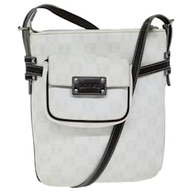 Loewe-LOEWE Anagram Shoulder Bag PVC White Auth 74479-White