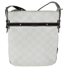 Loewe-LOEWE Anagram Shoulder Bag PVC White Auth 74479-White