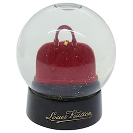 Louis Vuitton-LOUIS VUITTON Snow Globe Alma VIP Limited Clear Red LV Auth 74498-Red,Other
