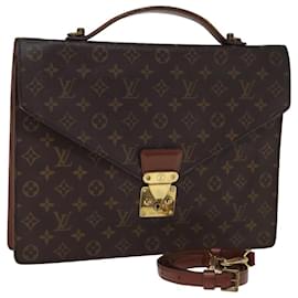 Louis Vuitton-LOUIS VUITTON Monogram Porte Documents Bandouliere Bag M53338 LV Auth 75081-Monogram