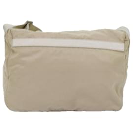 Prada-PRADA Sac Bandoulière Nylon Beige Auth 74401-Beige