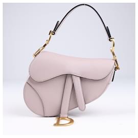 Dior-Christian Dior Saddle Mini Bag Leather Handbag in Pink-Pink