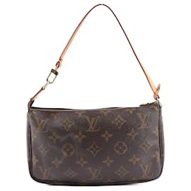 Louis Vuitton-Louis Vuitton Monogram Pochette Accessoires Handbag M51980-Brown
