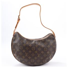 Louis Vuitton-Louis Vuitton Croissant MM Umhängetasche aus Monogramm-Canvas M51512-Braun