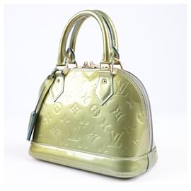 Louis Vuitton-Louis Vuitton Vernis Alma BB 2Way Handbag in Green M91557-Green