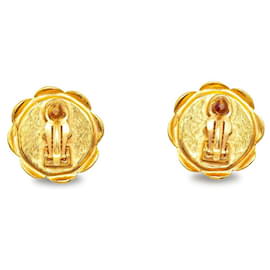 Chanel-Chanel CC Flower Clip On Earrings Metal Earrings in Good condition-Other