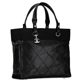 Chanel-Chanel CC Paris Biarritz Tote MM Bolso de lona A34209 en excelentes condiciones-Otro