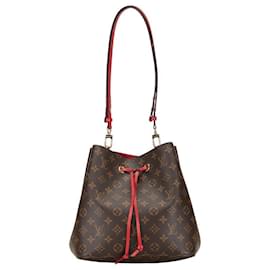 Louis Vuitton-Sac à épaule Louis Vuitton NeoNoe M44021 en cuir PVC en excellent état-Rouge