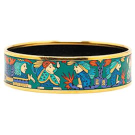 Hermès-Hermes Enamel Bangle Metal Bangle in Good condition-Other