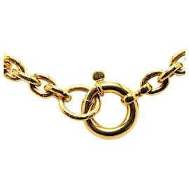 Chanel-Chanel Triple CC Chain Necklace  Metal Necklace in Great-Golden