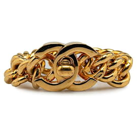 Chanel-Bracelet chaîne Chanel CC Bracelet en métal en bon état-Autre