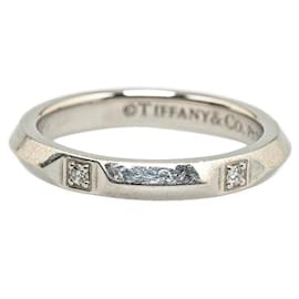 Tiffany & Co-Tiffany & Co True Band Ring 5P Diamond Pt950 Platinum in Great Condition-Silvery