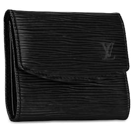 Louis Vuitton-Monedero de cuero simple Louis Vuitton Porte Monnaie M63412 en buen estado-Otro