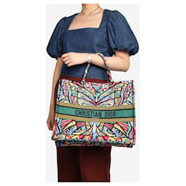 Christian Dior-Multicolour large Butterfly Book Tote-Multiple colors