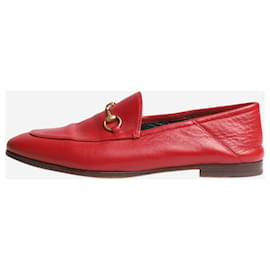 Gucci-Red Horsebit loafers - size EU 40-Red