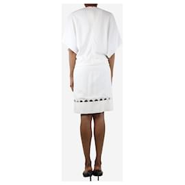 Chloé-Mini-robe blanche découpée à manches courtes - taille UK 6-Blanc