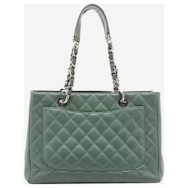 Chanel-Light teal 2012-2013 Caviar GST bag-Green